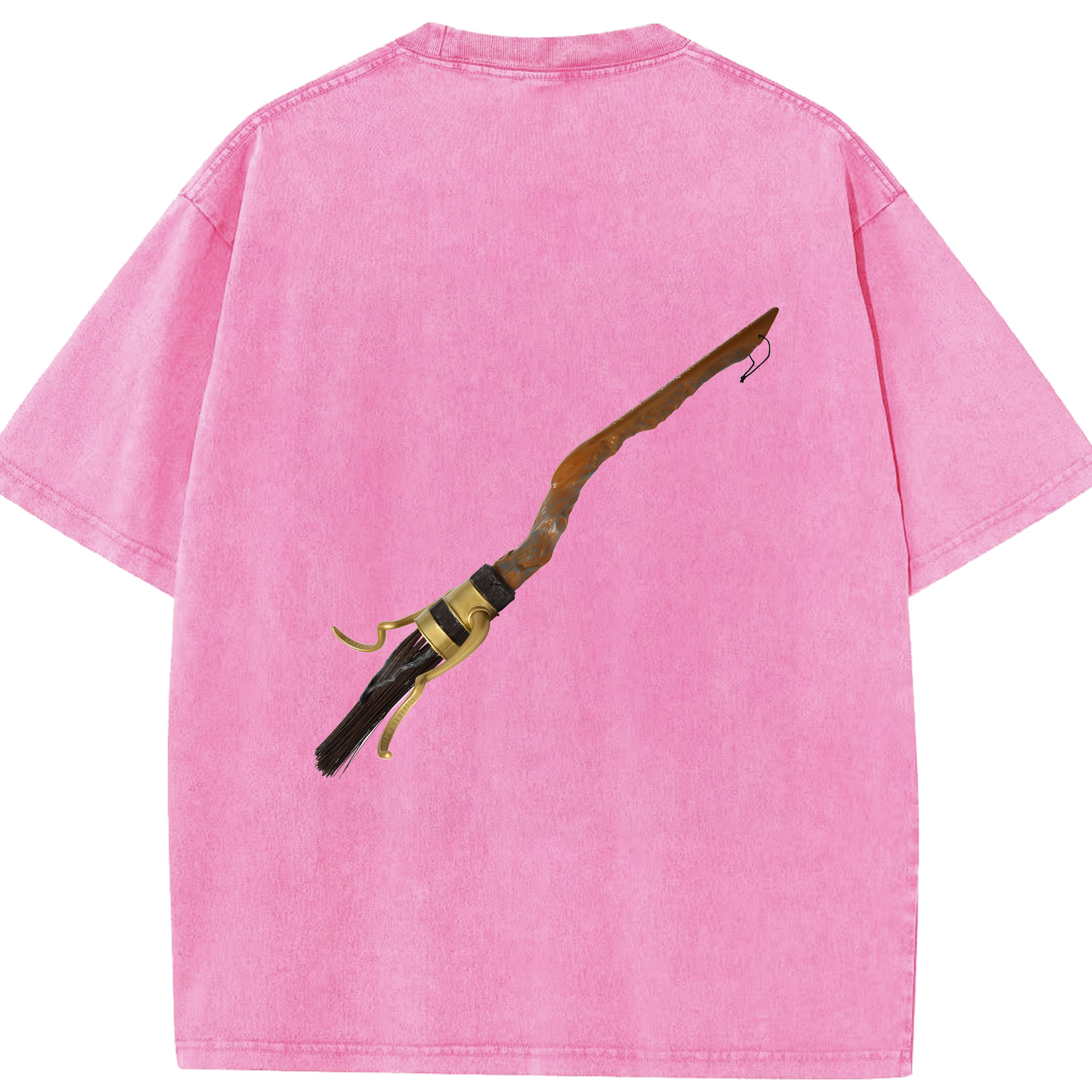 （画像用） Harry Potter ハリー・ポッターシリーズ 綿100% ヴィンテージ風 半袖Tシャツ（背面プリント）